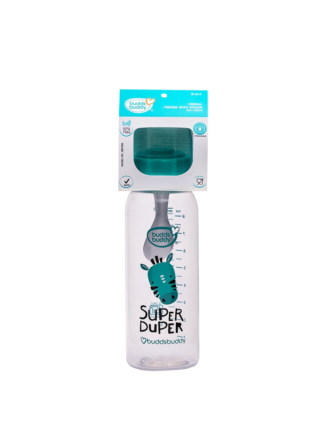 

BUDDSBUDDY Green BPA Free Cereal Feeder With Spoon 250 ml