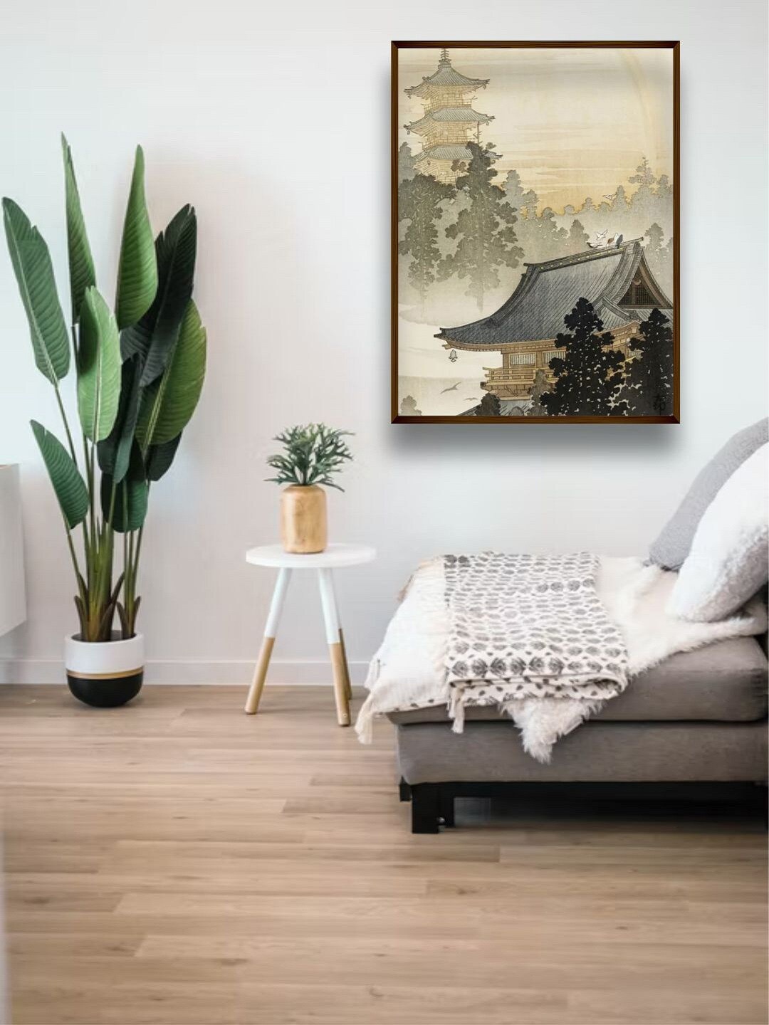 

The Art House Grey & Beige Printed Framed Painting Wall Art