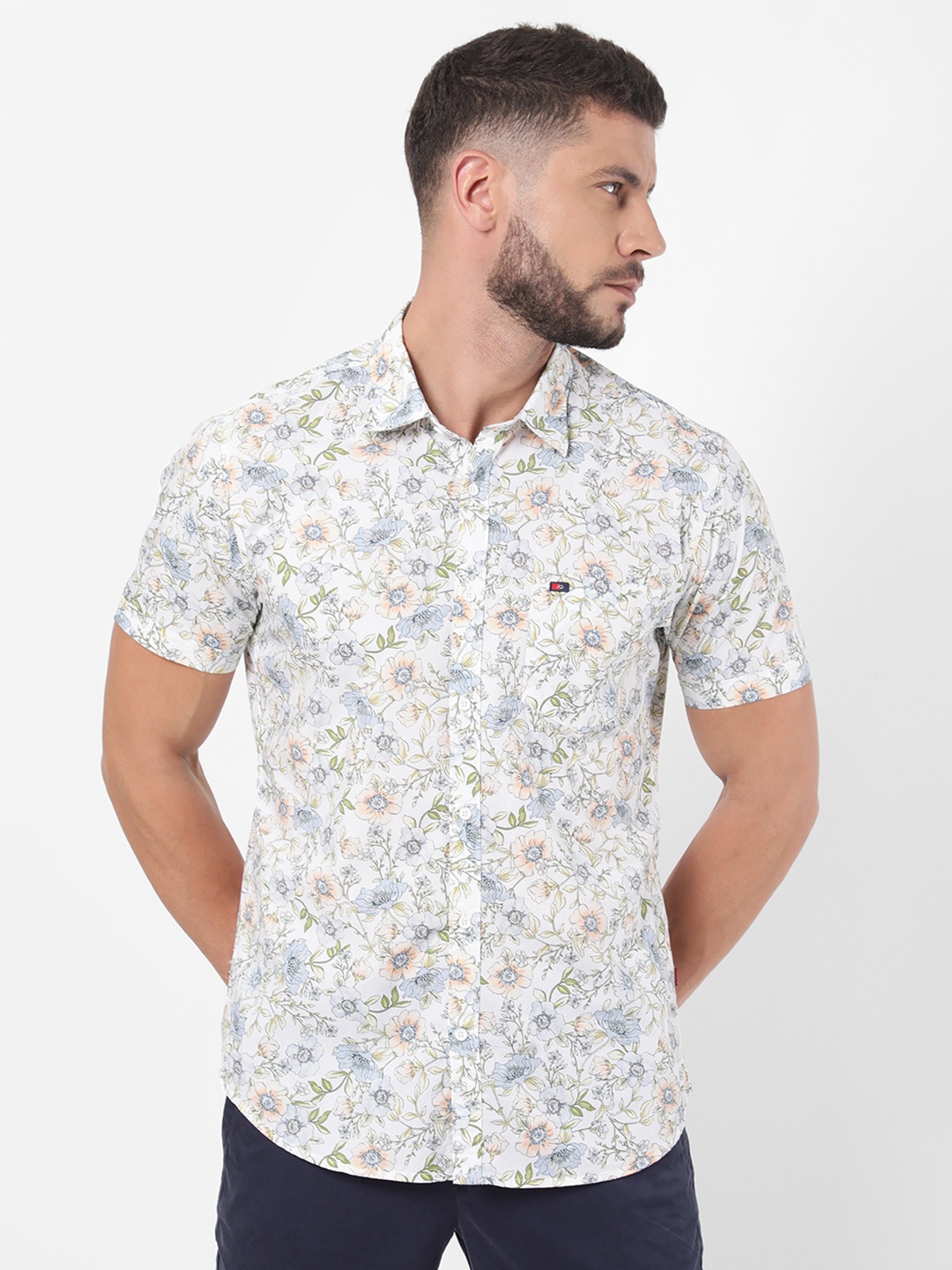 

AD By Arvind Men Multicoloured Floral Printed Casual Shirt, Multi