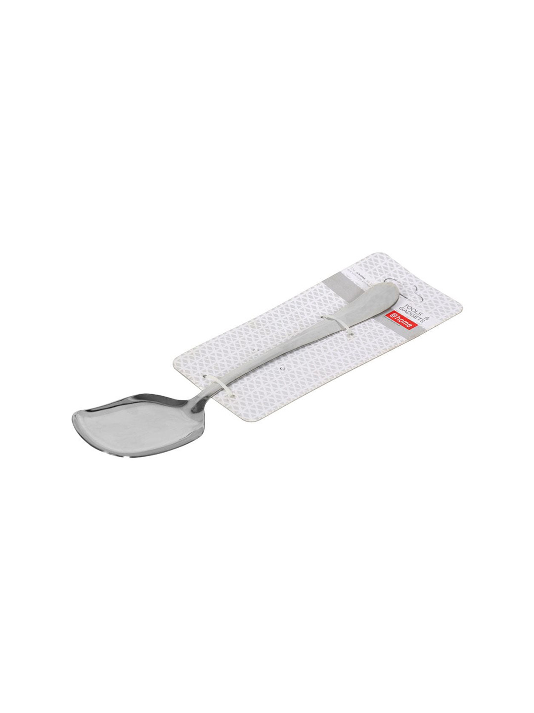 

Athome by Nilkamal Silver-Toned Solid Stainless Steel Serving Ladle