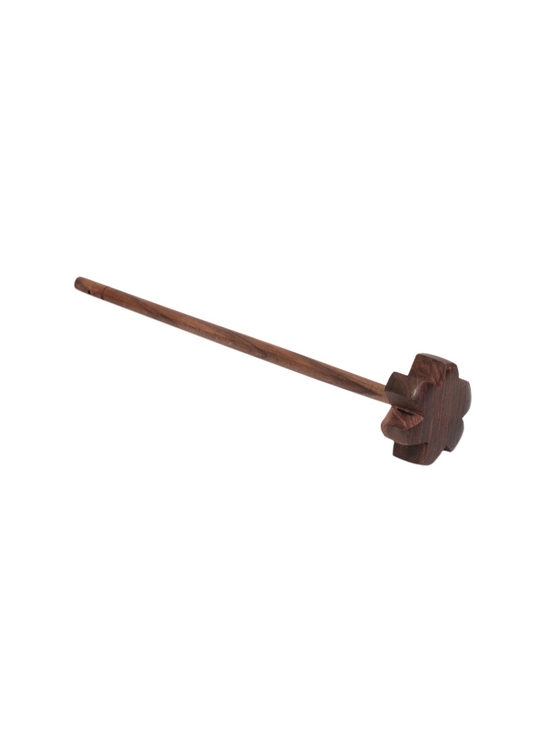 

Athome by Nilkamal Brown Solid Wooden Hand Mixer, Grey