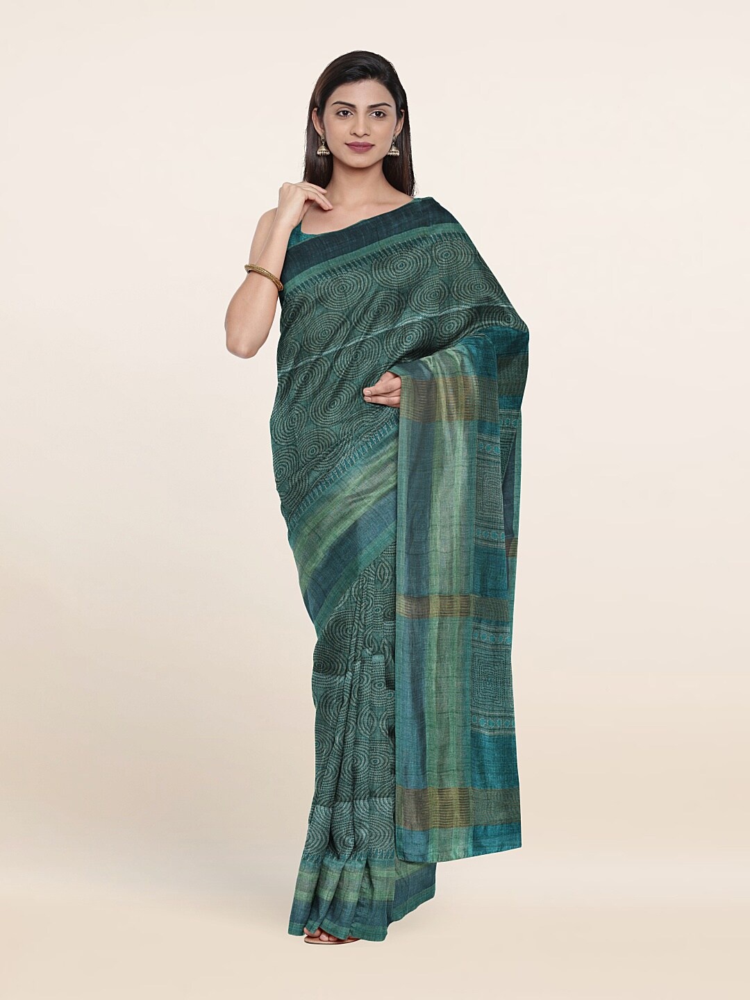 

Pothys Green Art Silk Saree