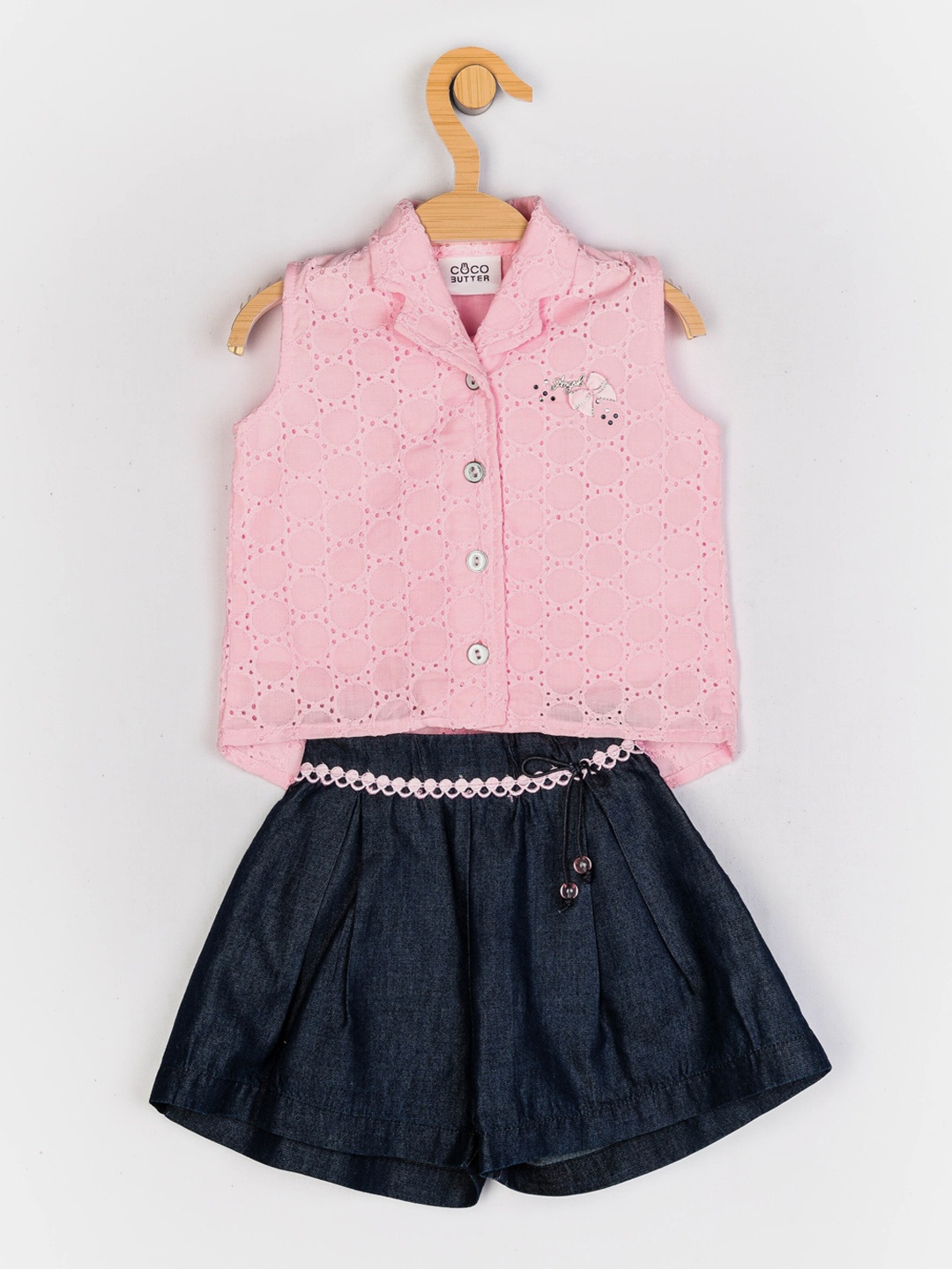 

Peppermint Girls Pink & Black T-shirt with Shorts