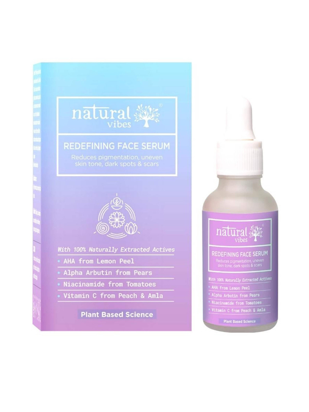 

natural vibes Redefining Face Serum with Niacinamide & Vitamin C - 30 ml, Purple