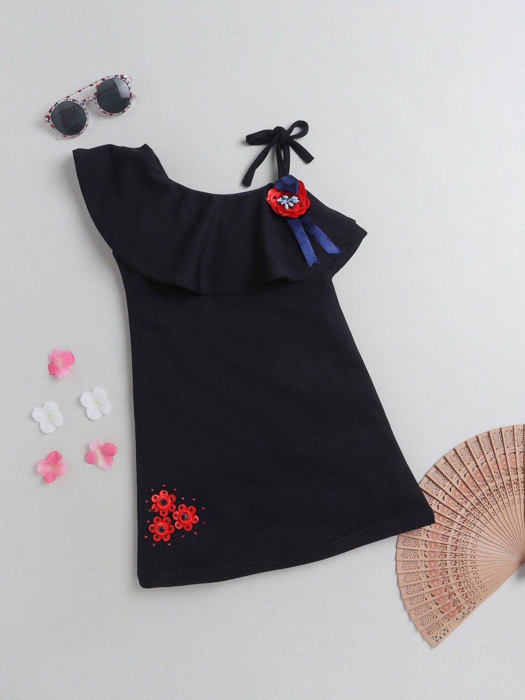 

The Magic Wand Black A-Line Mini Dress