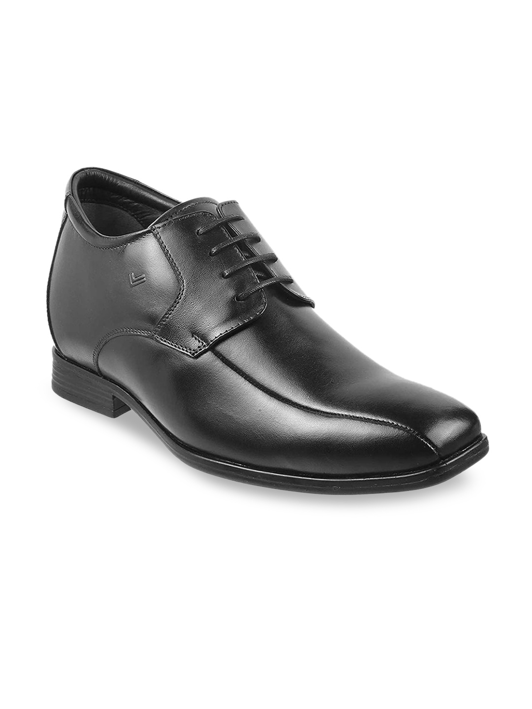 

DAVINCHI Men Black Textured Formal Derbys