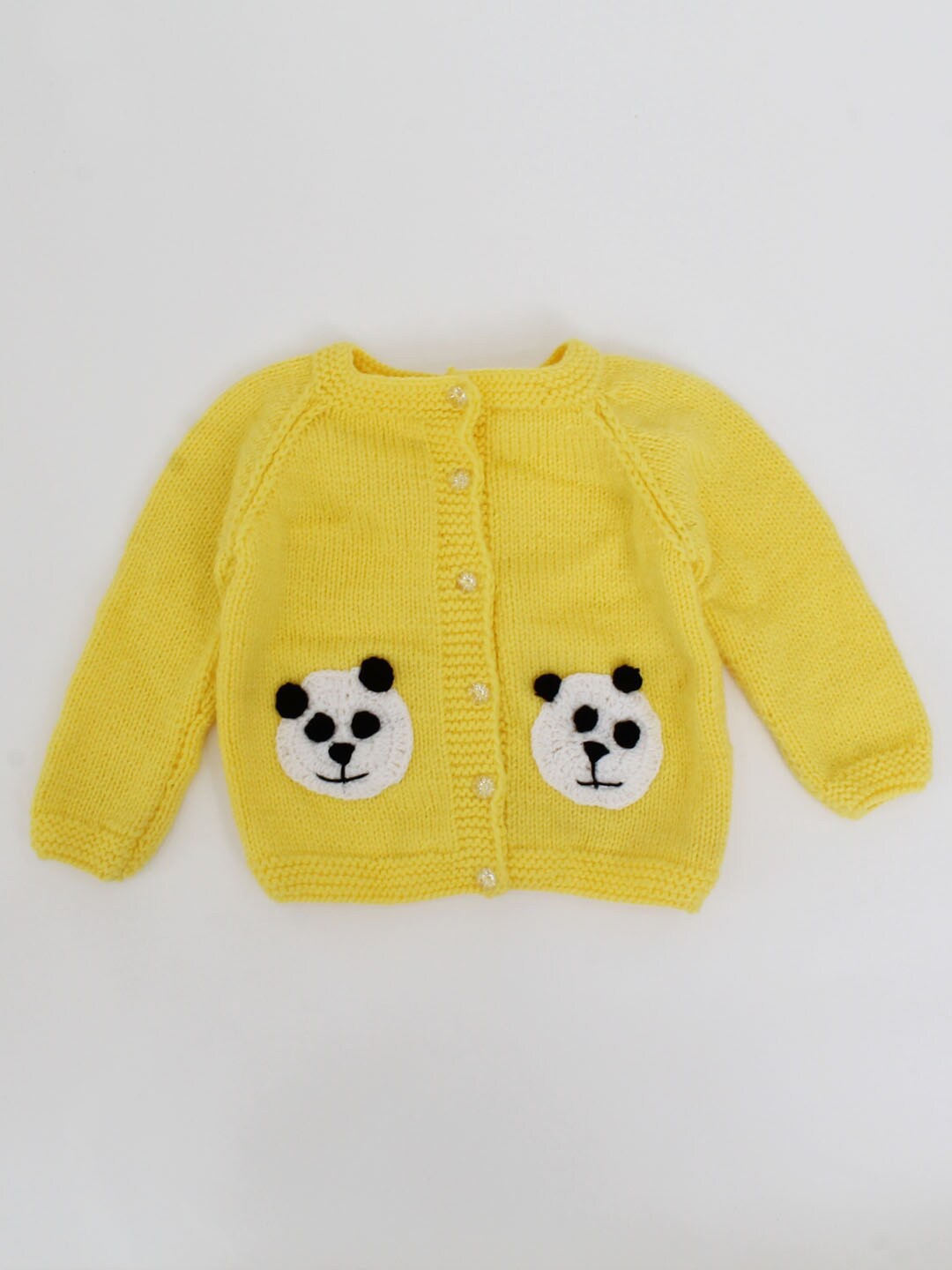 

Woonie Unisex Kids Yellow Animal Graphics Sweaters