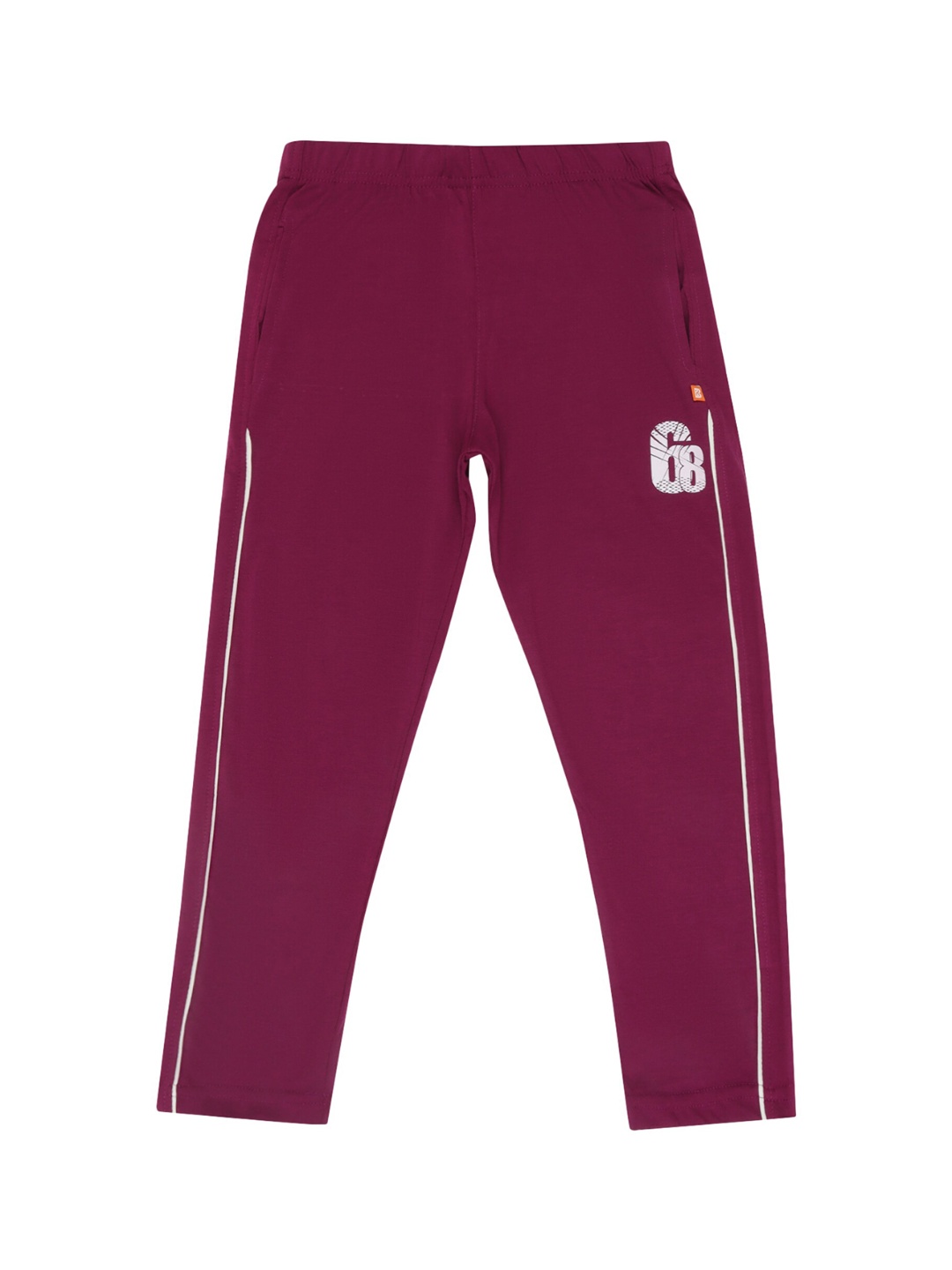 

PROTEENS Girls Maroon Solid Cotton Track Pants