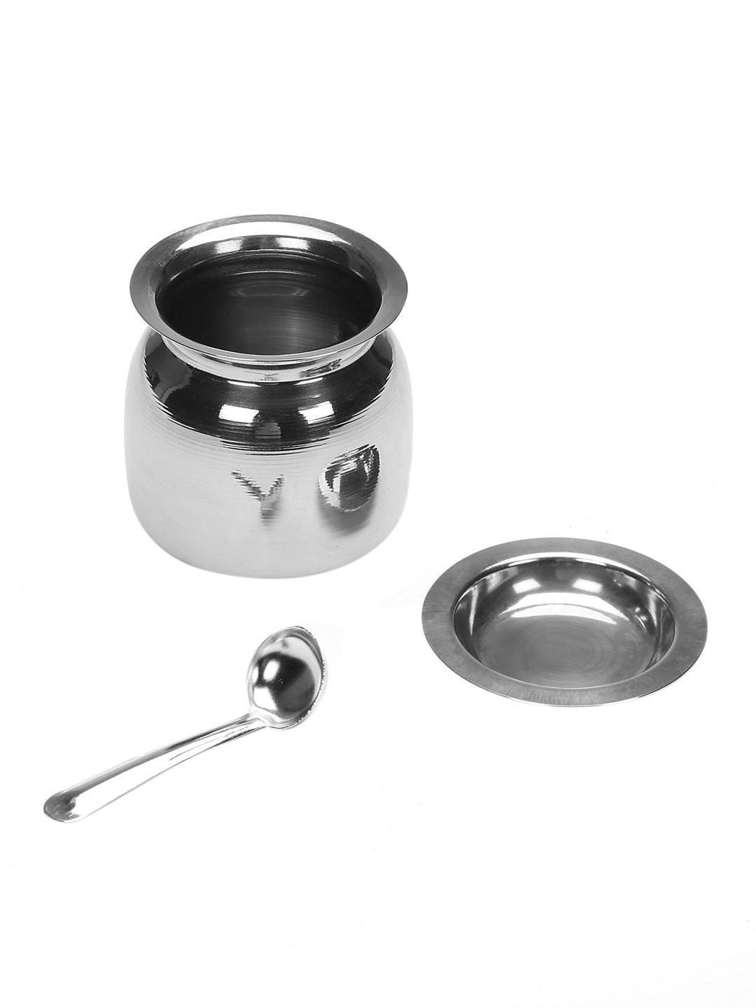 

Athome by Nilkamal Grey Ghee Pot With Spoon 100Ml