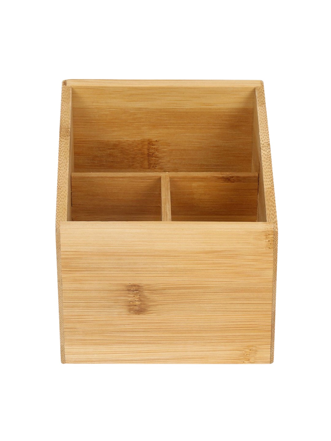 

Athome by Nilkamal Brown Solid Wooden Cutlery Box
