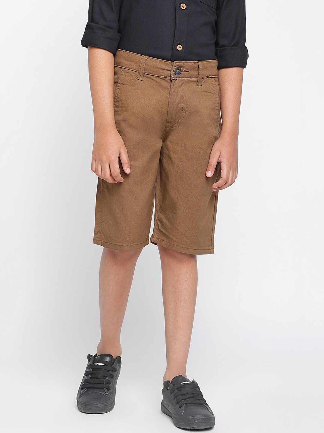 

TALES & STORIES Boys Brown Shorts