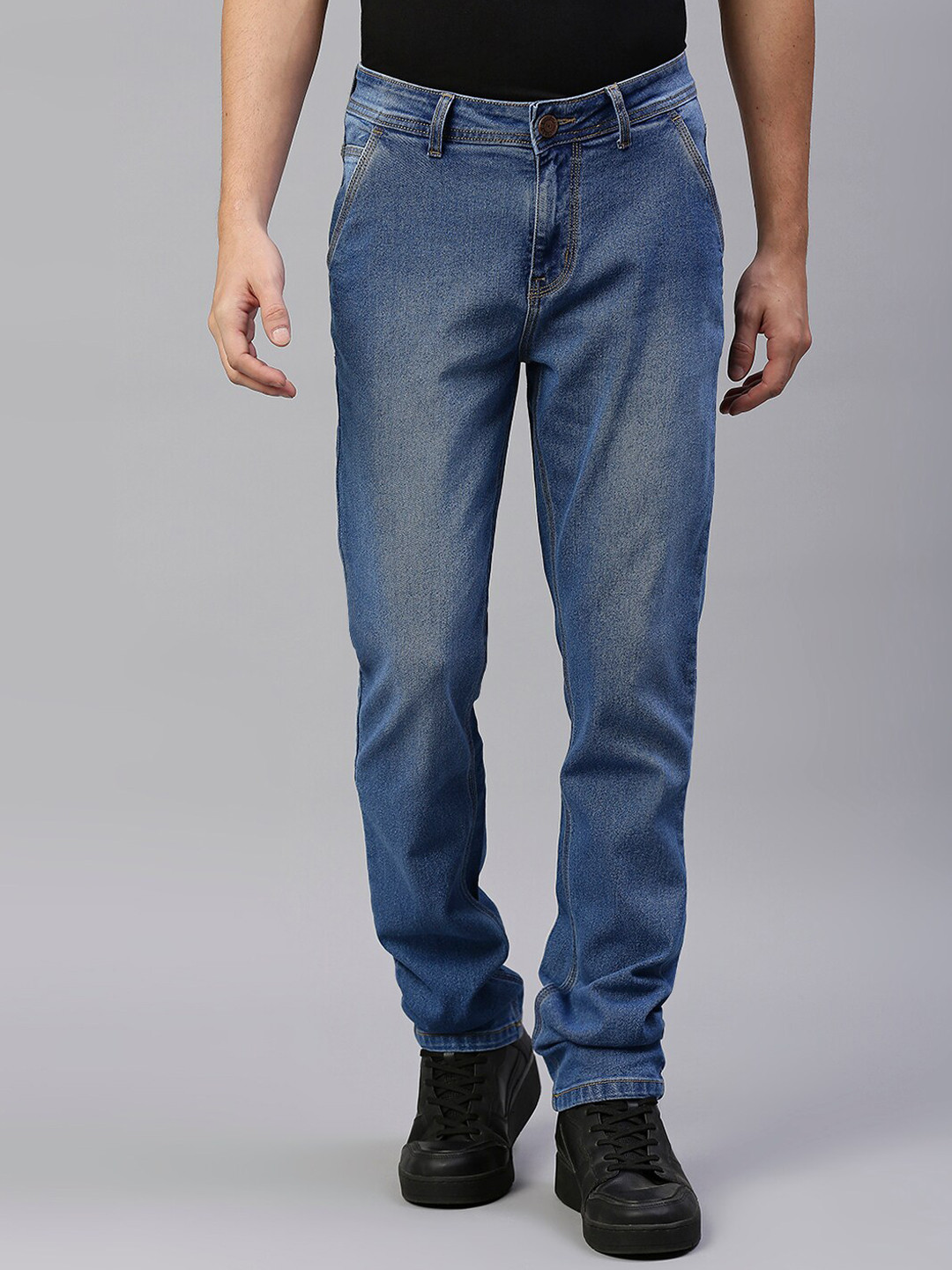 

High Star Men Blue Jean Slim Fit Light Fade Stretchable Jeans