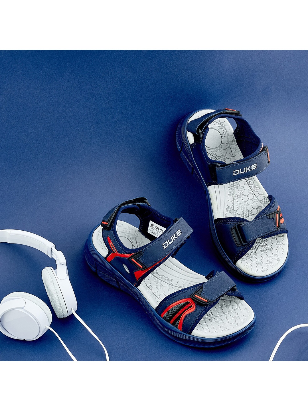 

Duke Men Navy Blue Comfort Sandals