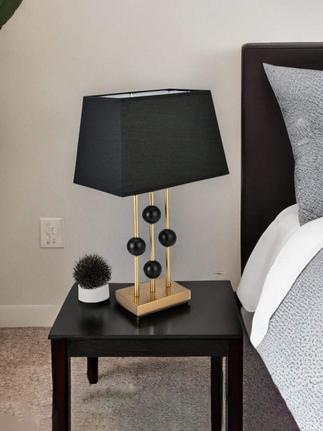 

Athome by Nilkamal Black & Gold Trio Leg Sleek Table Lamp