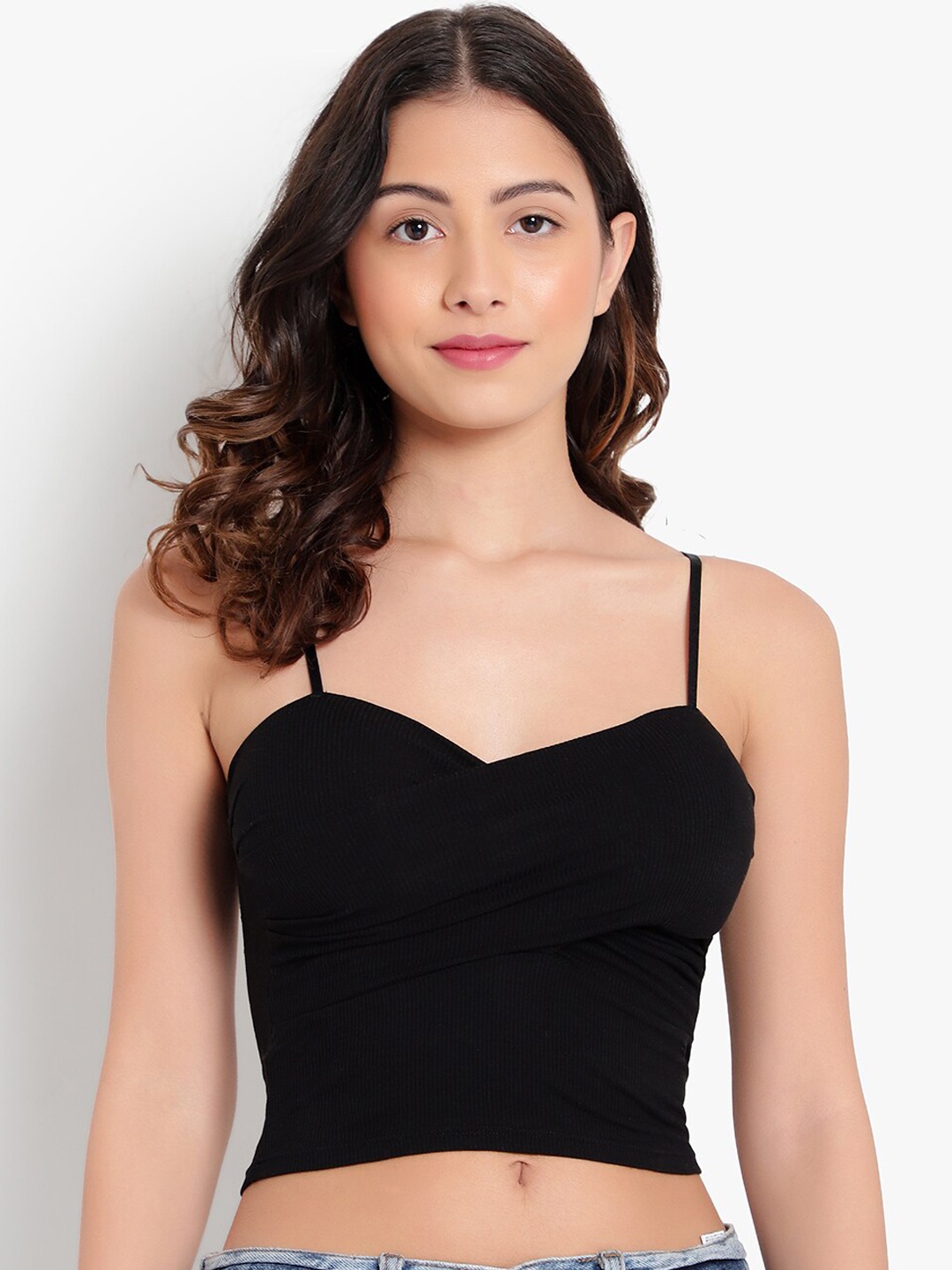 

PARKHA Black Bralette Bra Lightly Padded