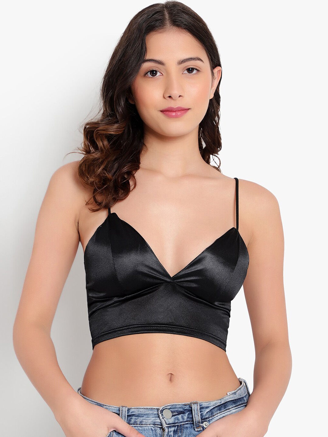 

PARKHA Black Lightly Padded Bralette Bra