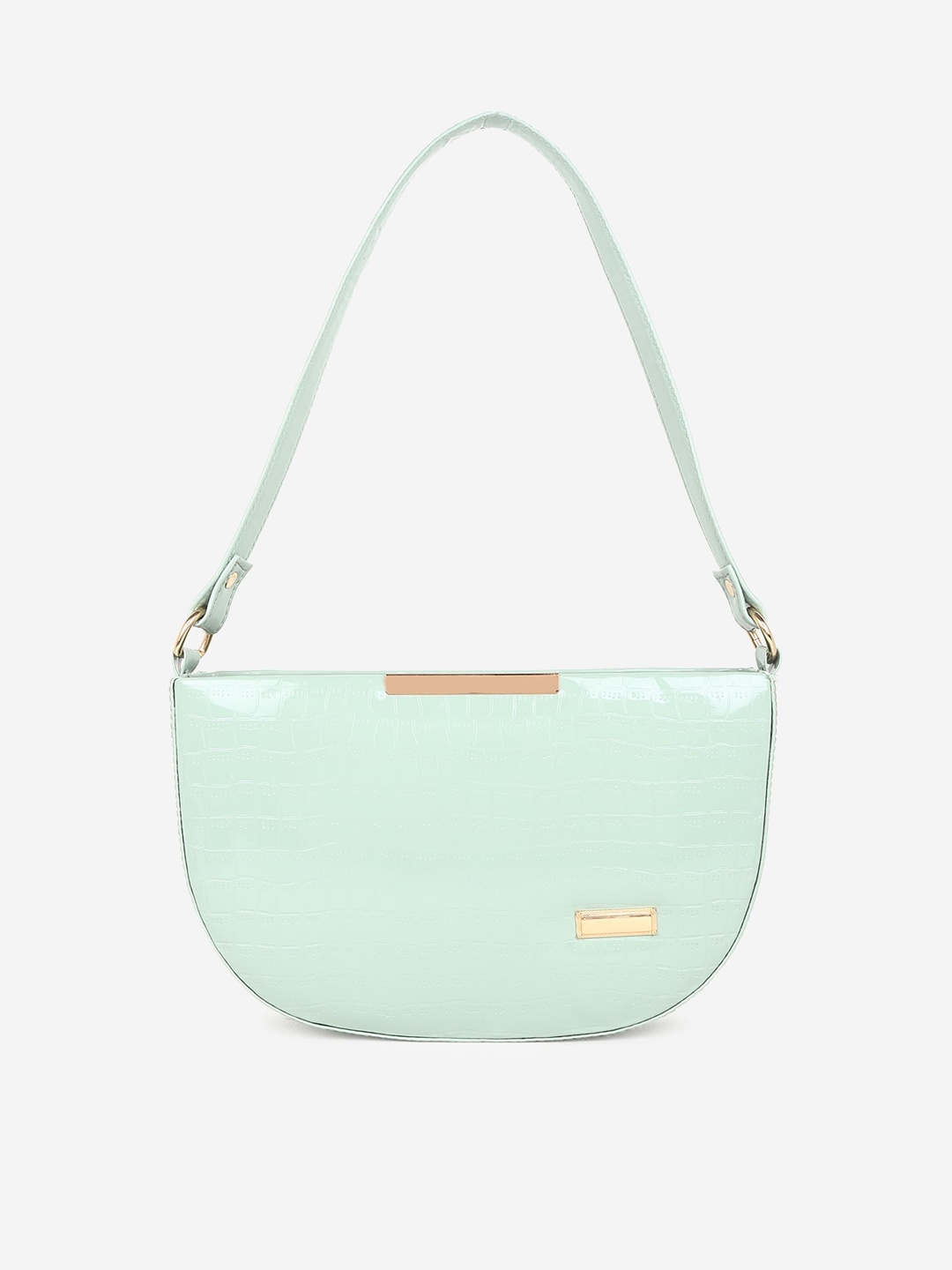 

Stropcarry Green Half Moon Shoulder Bag