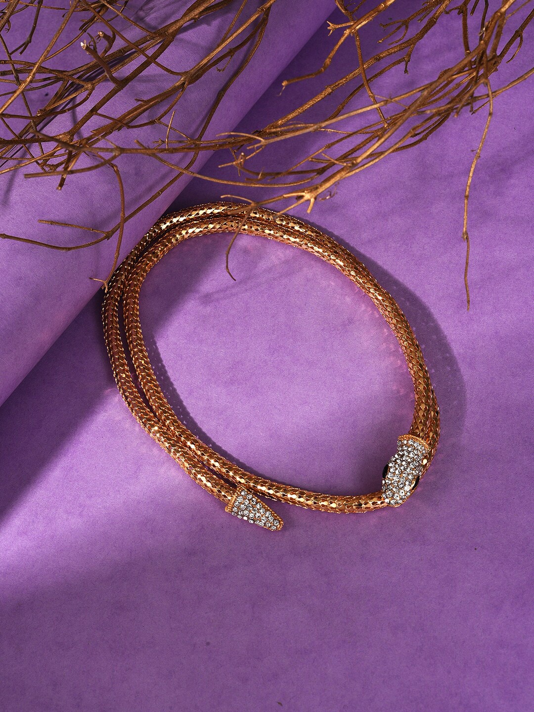 

SOHI Gold-Toned & White Gold-Plated Necklace