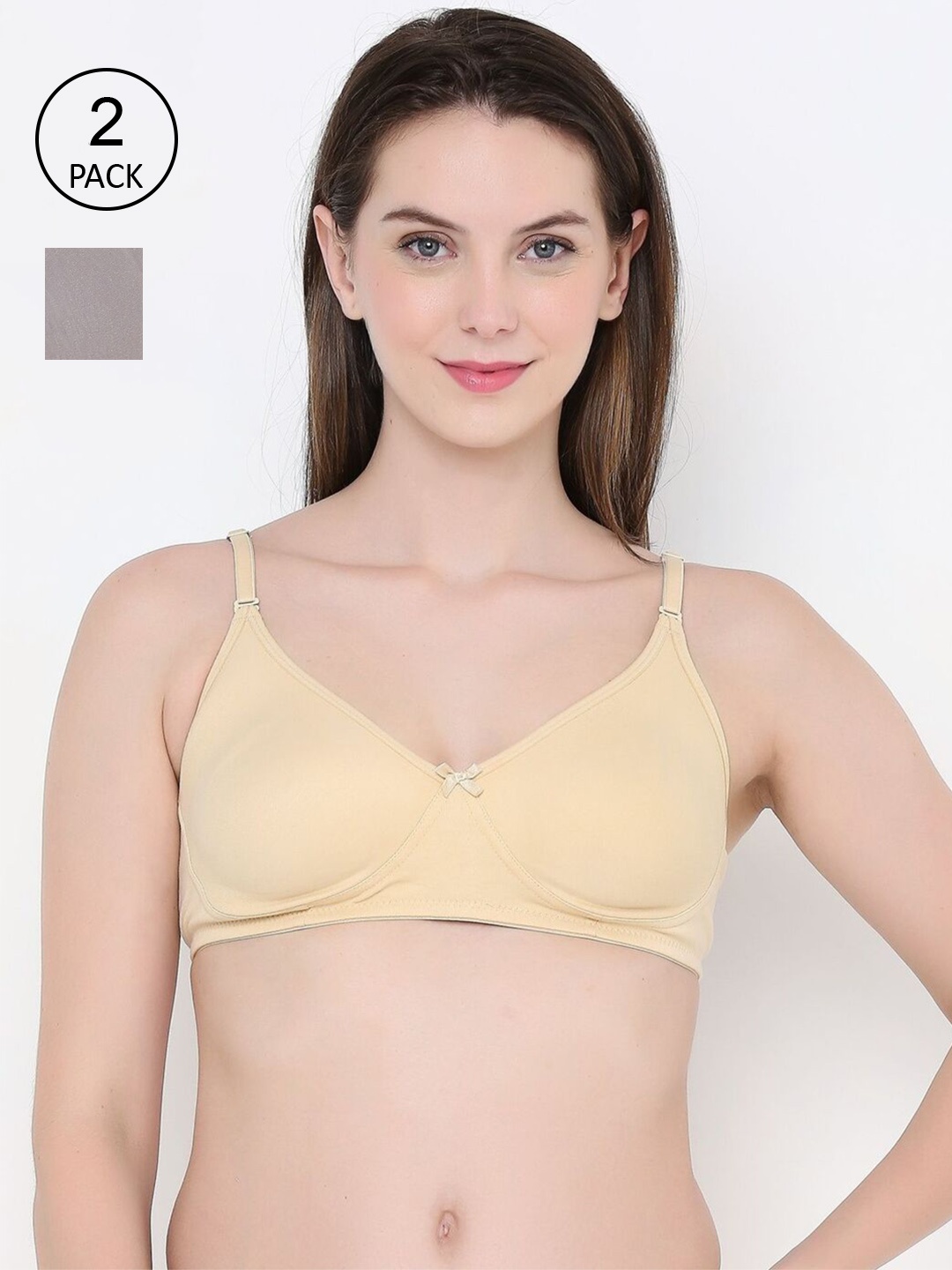 

Berrys Intimatess Beige & Grey Pack Of 2 Everyday Bra