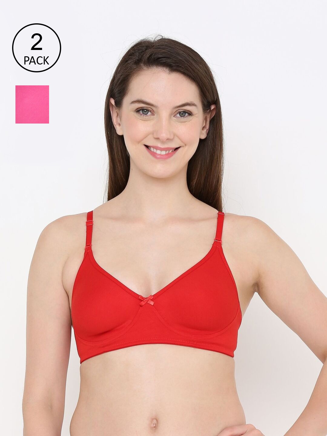 

Berrys Intimatess Pack Of 2 Red & Pink Everyday Bra