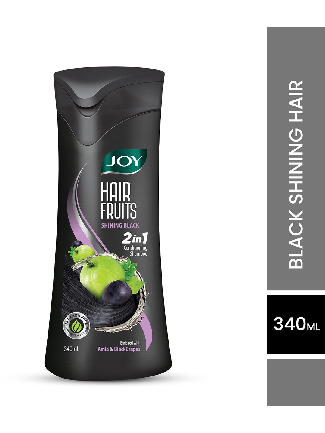 

JOY Hair Fruits Shining Black Conditioning Shampoo with Amla & Black Grapes - 340 ml