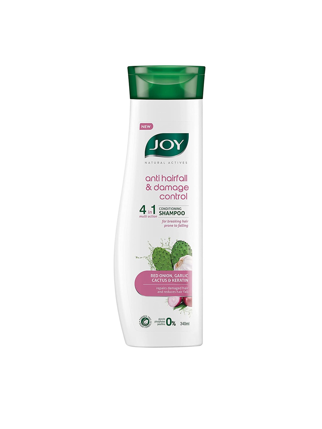 

JOY Onion Shampoo for Hair Fall Control & Damage Repair - 340ml, White