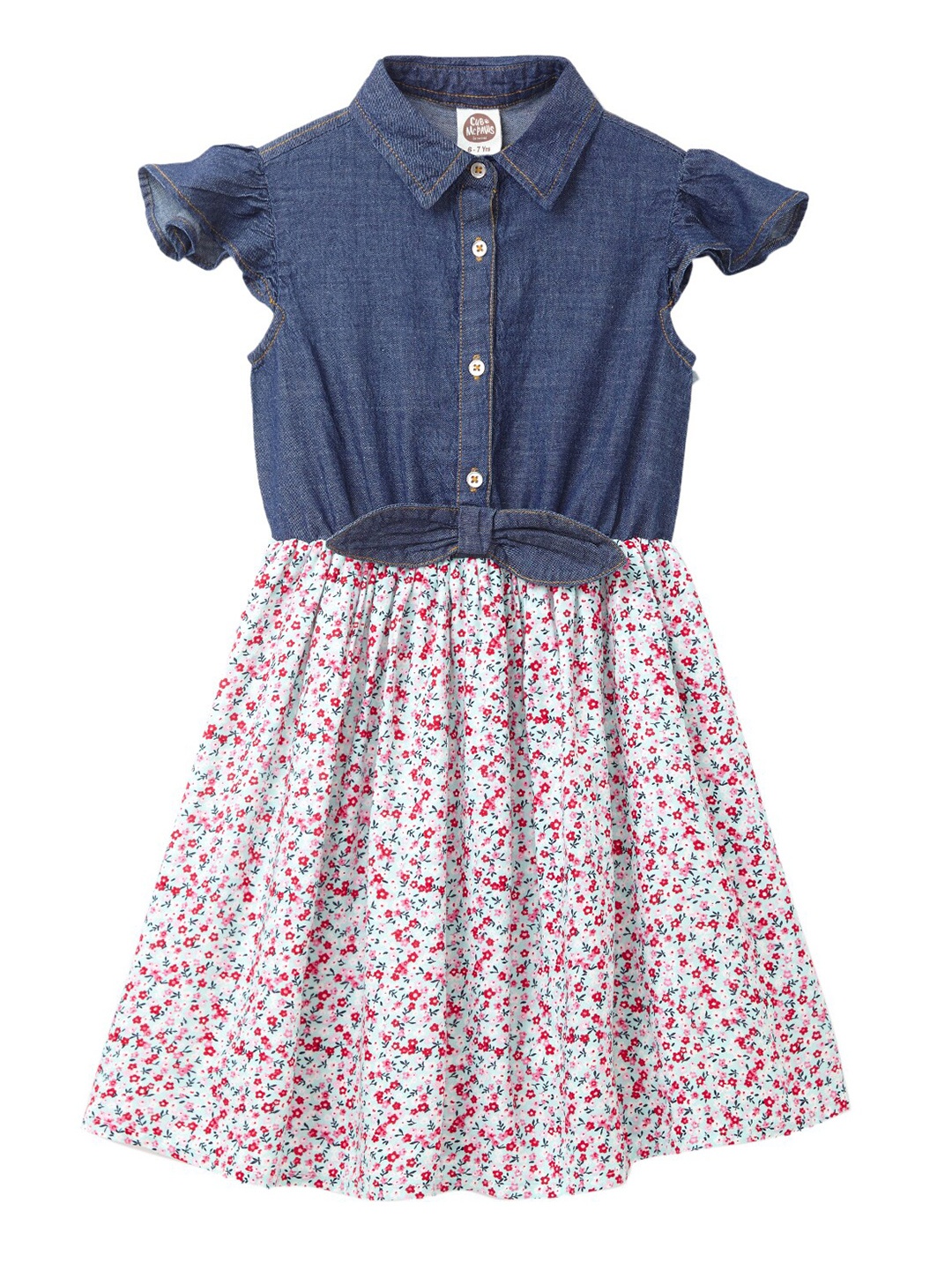 

Cub McPaws Blue Floral Dress