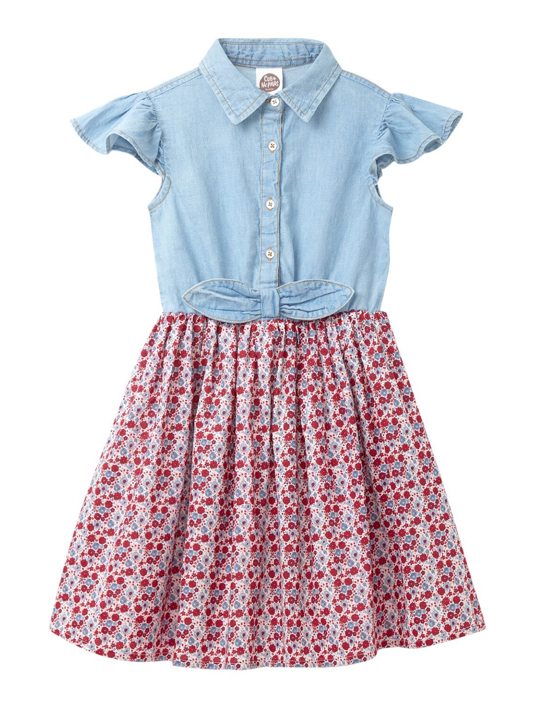 

Cub McPaws Red Floral Dress