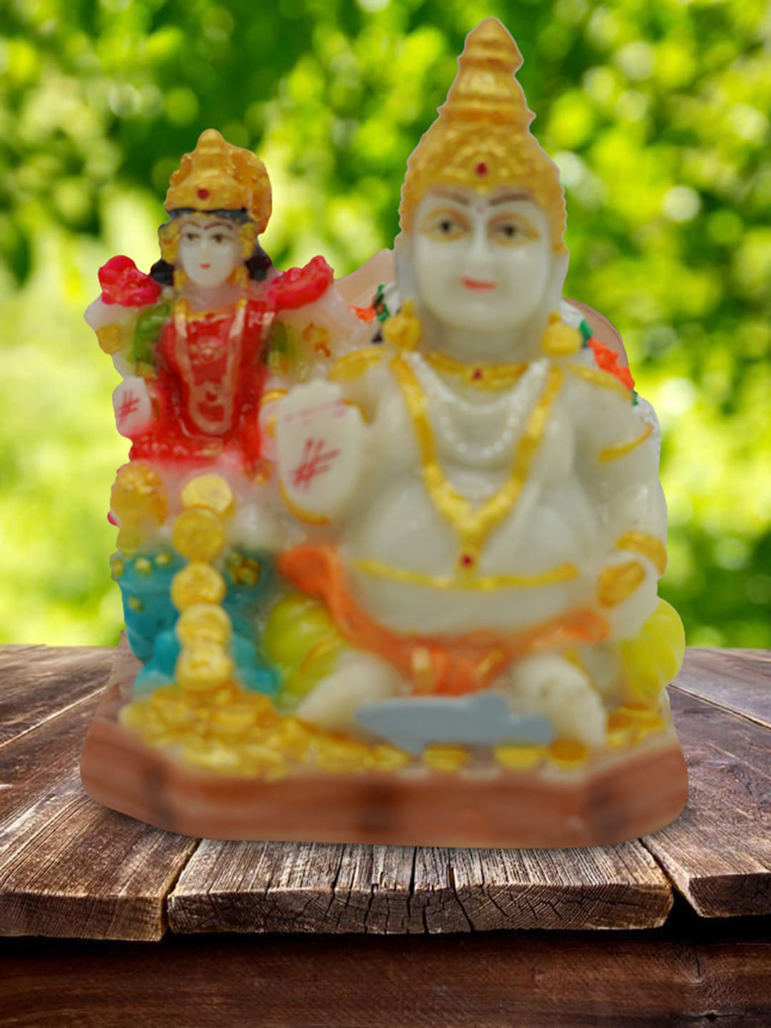 

Gallery99 Gold & Pink Hand painted Shiva with Parvathi Showpieces