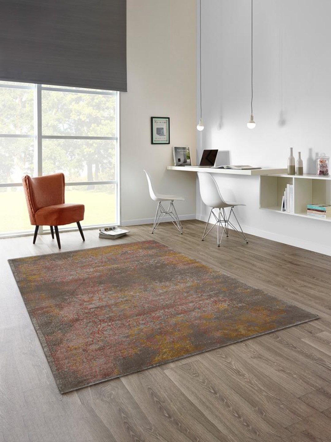 

DDecor Multicolored Ethnic Motifs Printed Carpet, Multi