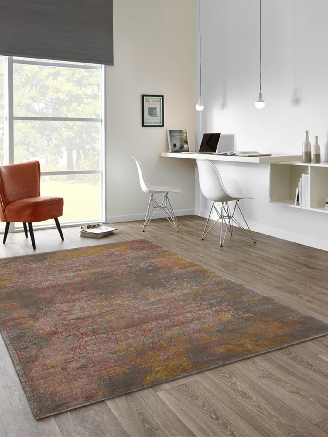 

DDecor Multicolored Ethnic Motifs Printed Carpet, Multi