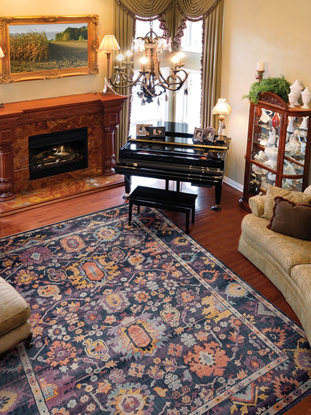 

Ddecor Multicoloured Ethnic Motifs Carpet, Multi