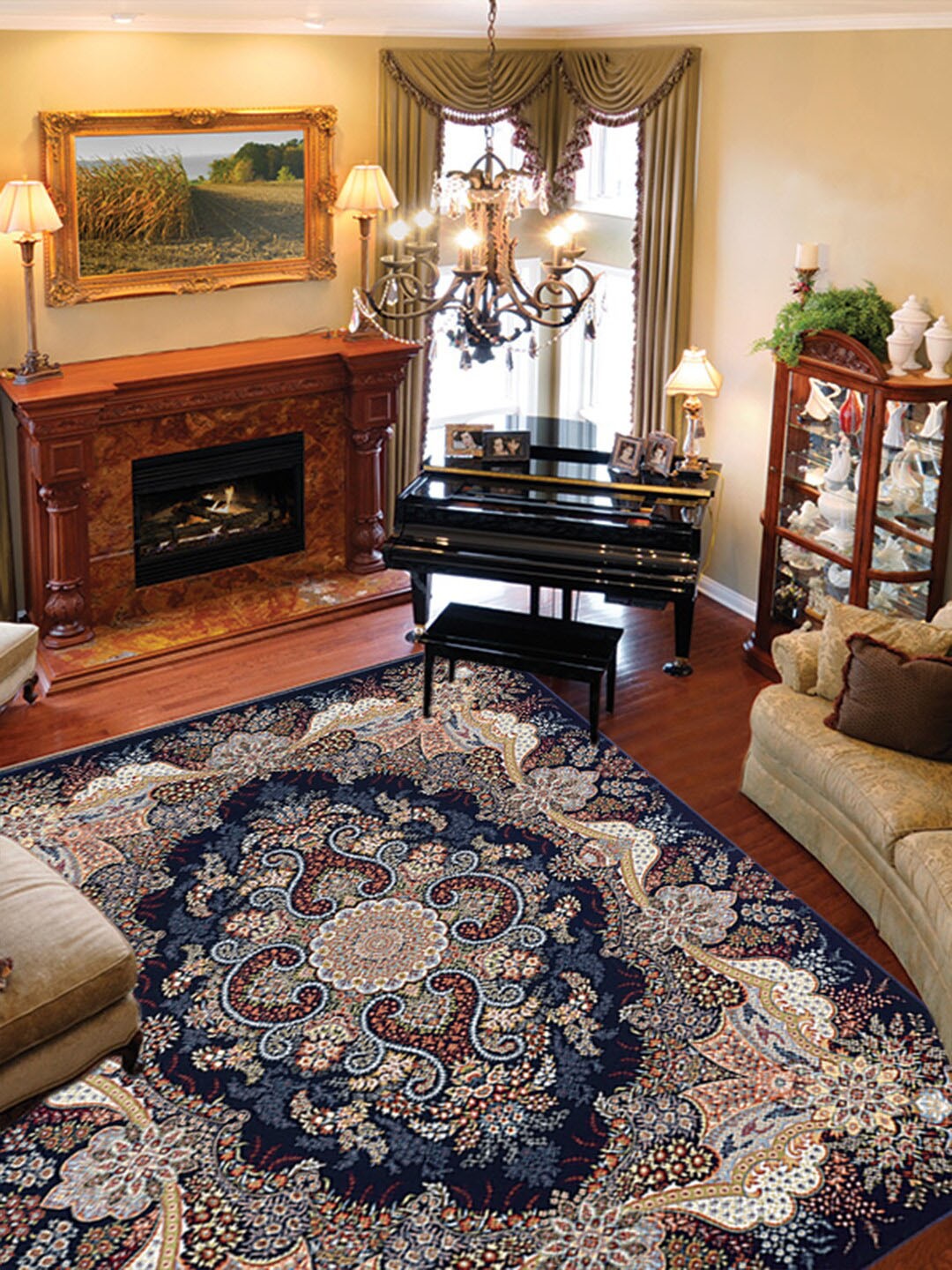 

DDecor Mutlicolored Ethnic Motifs Traditional Carpet, Multi