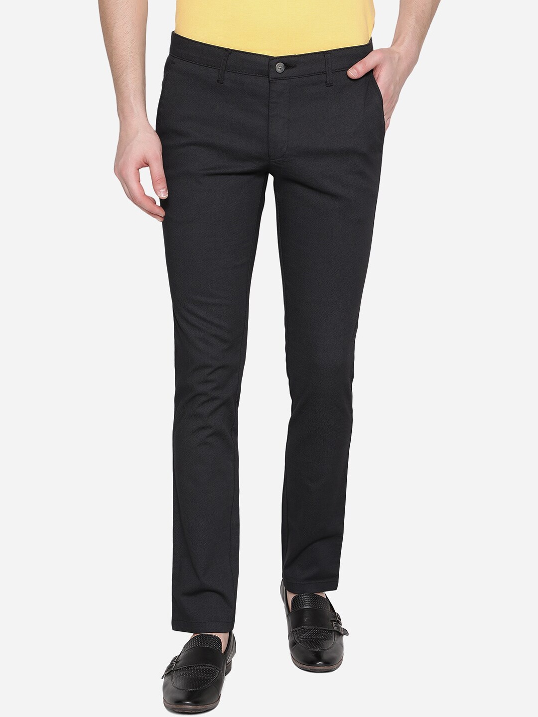 

Greenfibre Men Black Skinny Fit Trousers