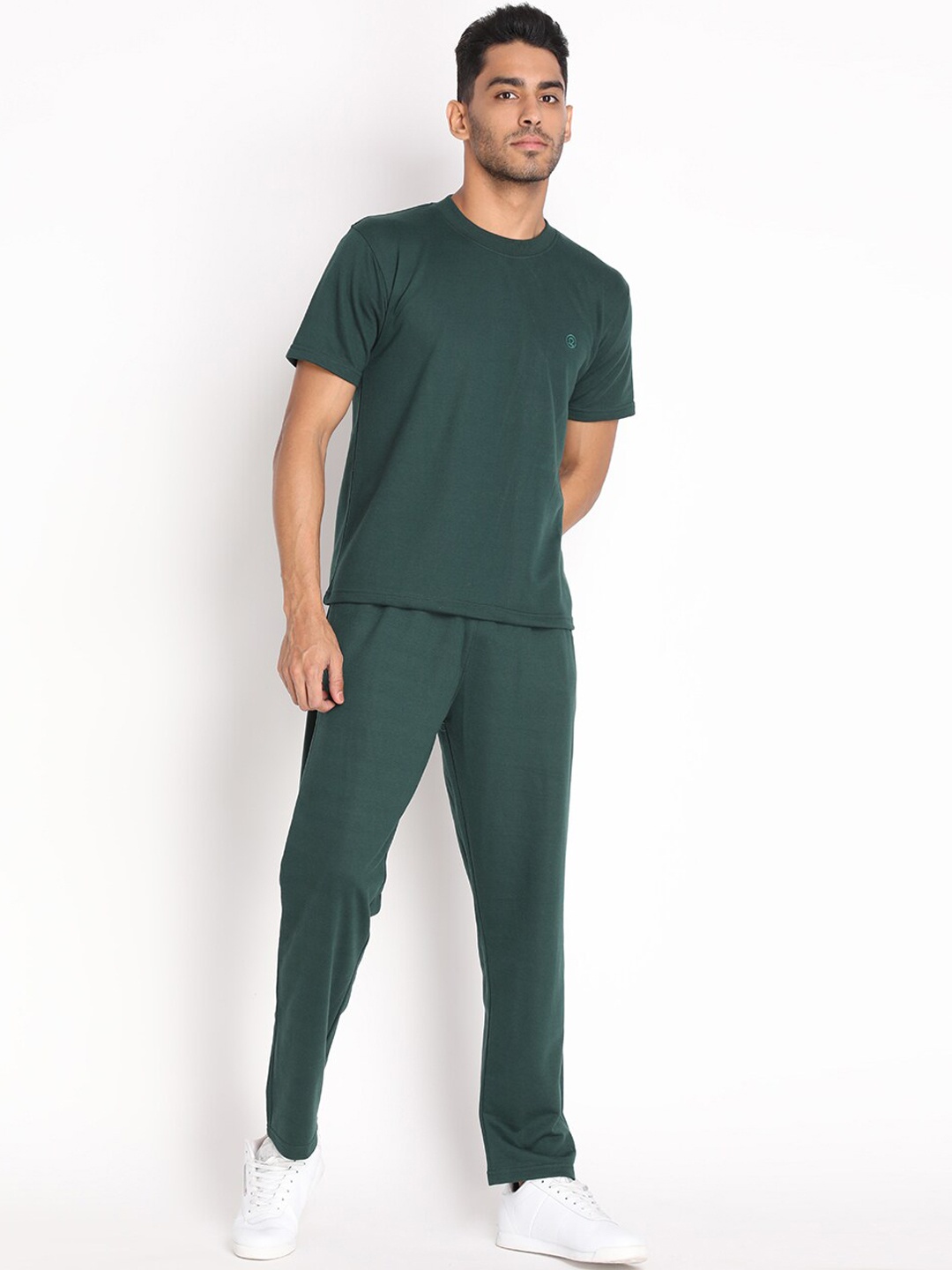 

CHKOKKO Men Green Casual Co-Ord Sets