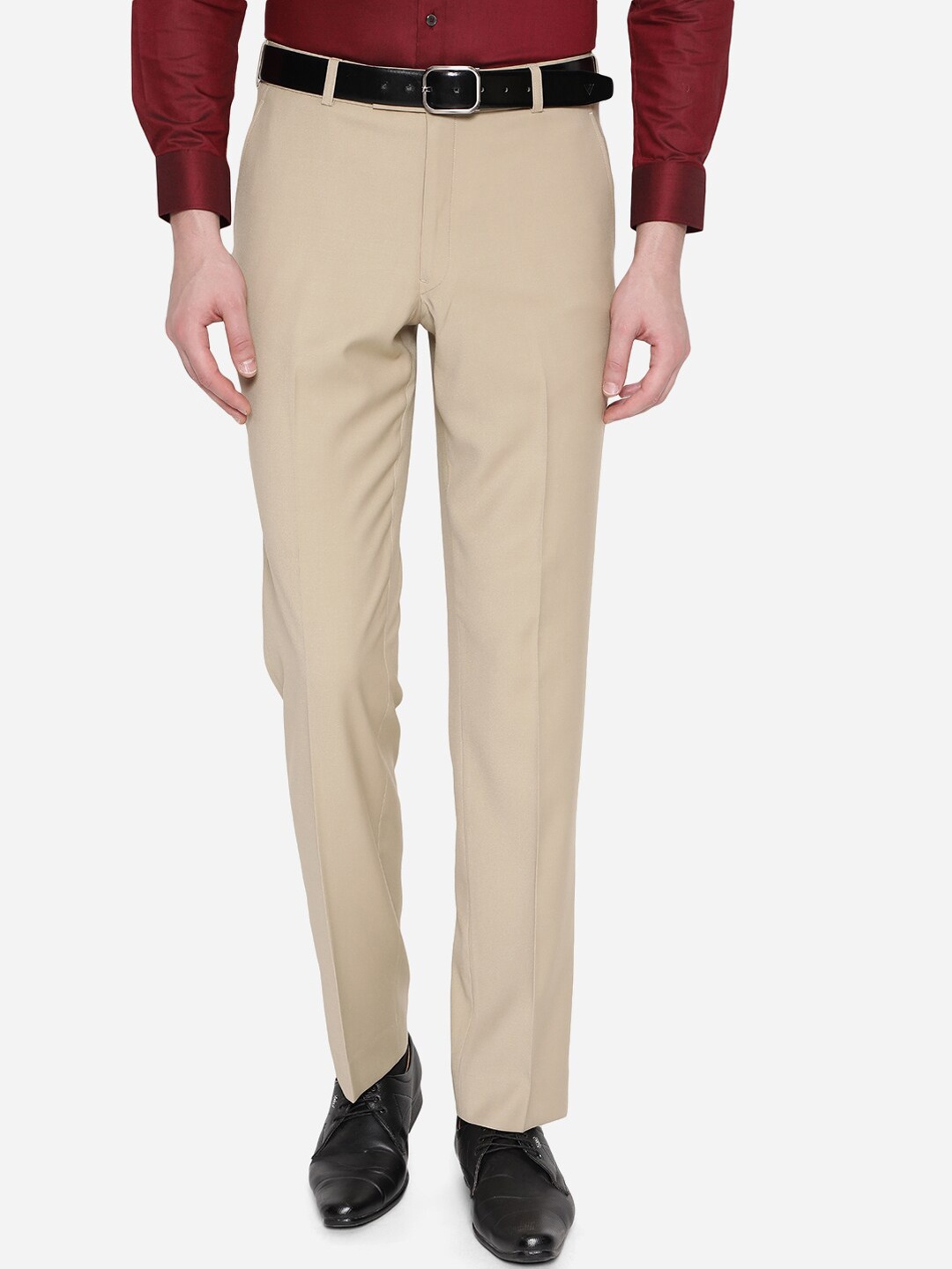 

JADE BLUE Men Grey Trousers