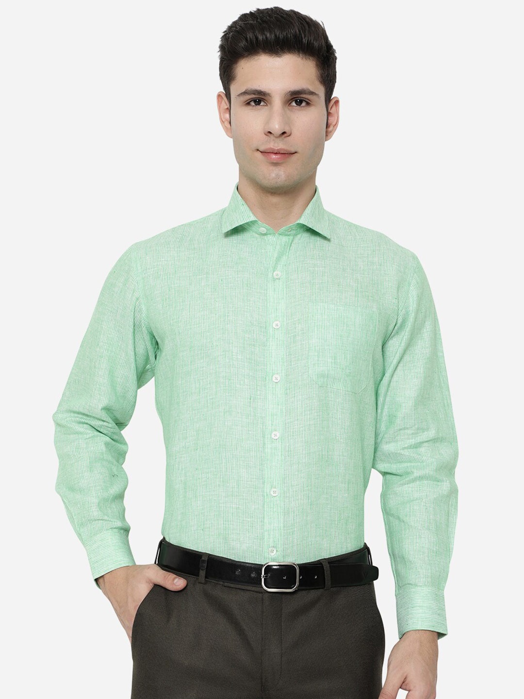 

JADE BLUE Men Green Formal Shirt