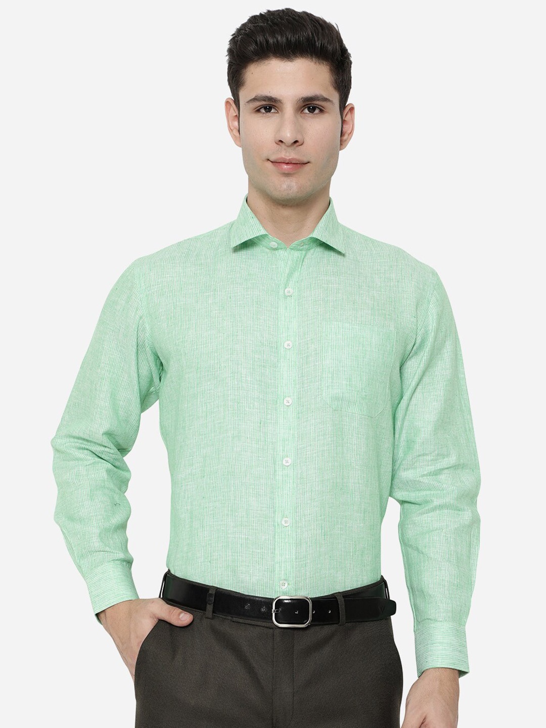 

JADE BLUE Men Green Formal Shirt
