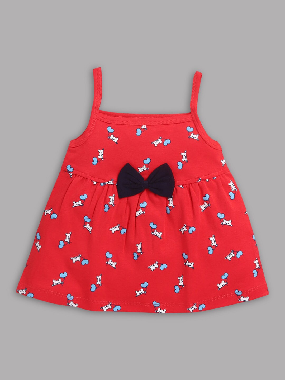 

Hopscotch Red A-Line Dress