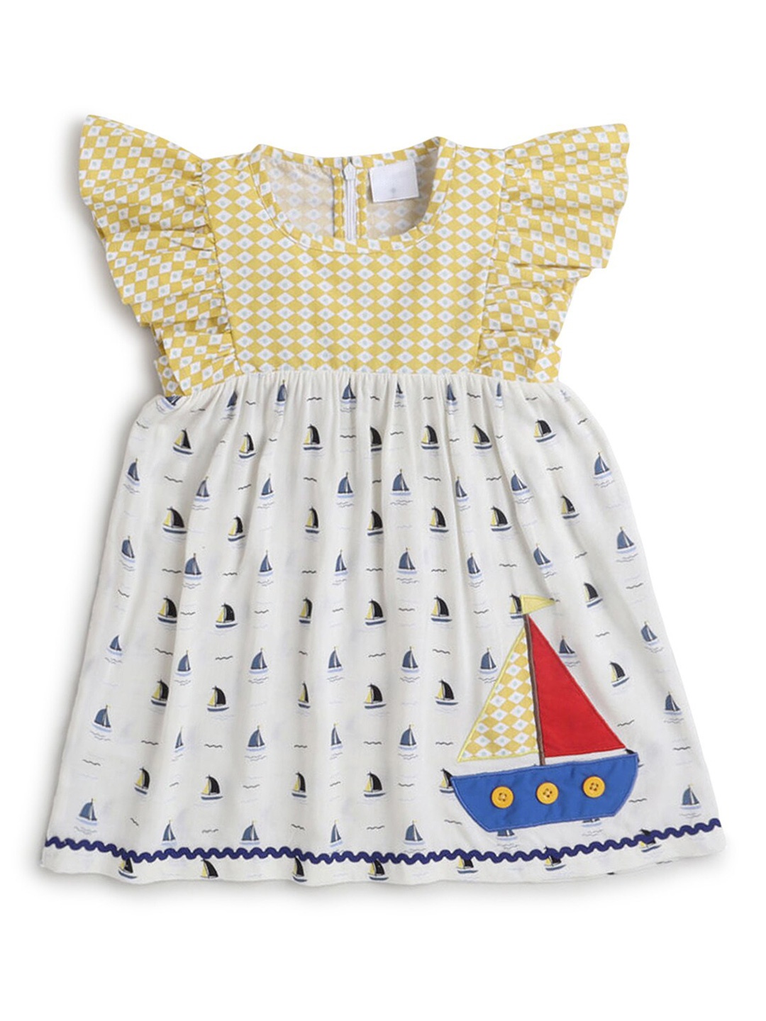 

Hopscotch Multicoloured Peplum Dress, Multi