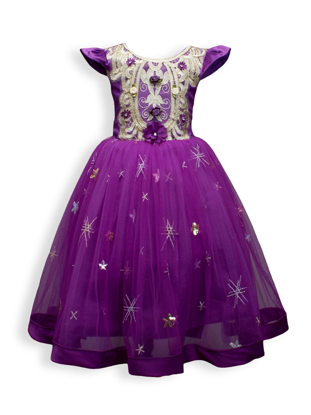 

Hopscotch Purple A-Line Dress