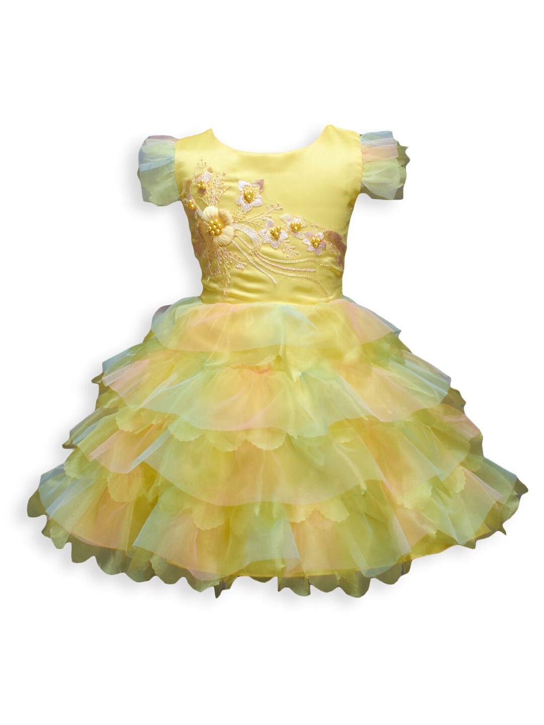 

Hopscotch Yellow A-Line Dress