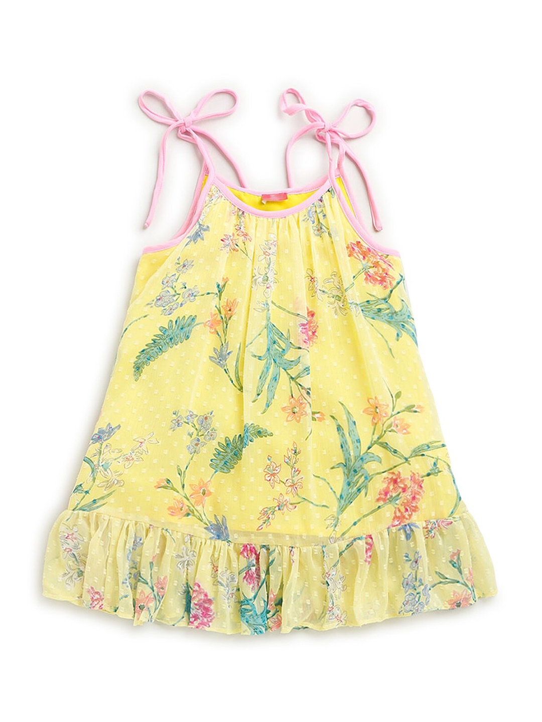 

Hopscotch Yellow Floral Sheath Dress