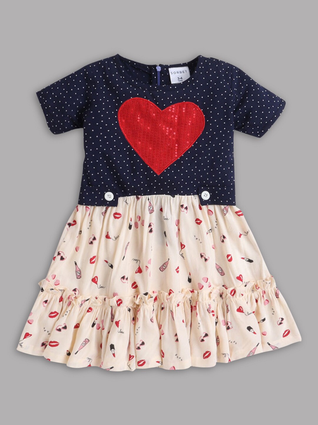 

Hopscotch Multicoloured A-Line Dress, Multi