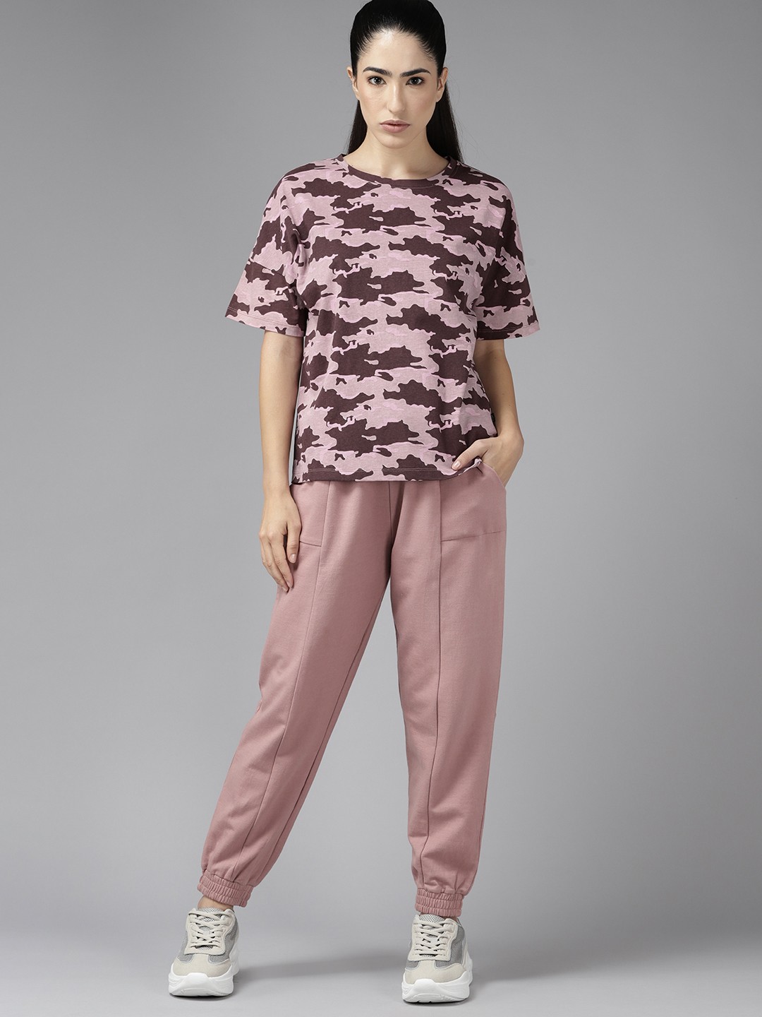 

The Roadster Lifestyle Co. Camouflage Print Co-Ords, Pink
