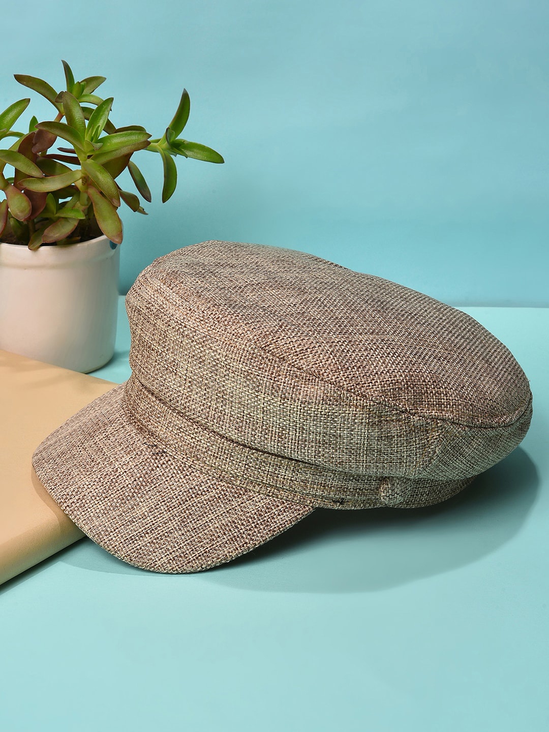 

HAUTE SAUCE by Campus Sutra Women Beige Solid Visor Cap