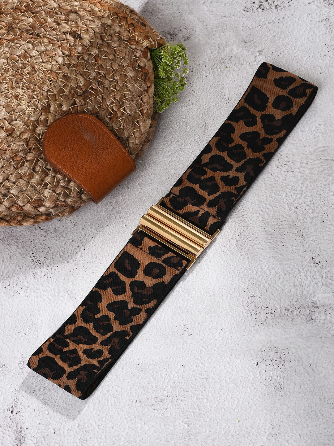 

HAUTE SAUCE by Campus Sutra Women Brown Printed Belt