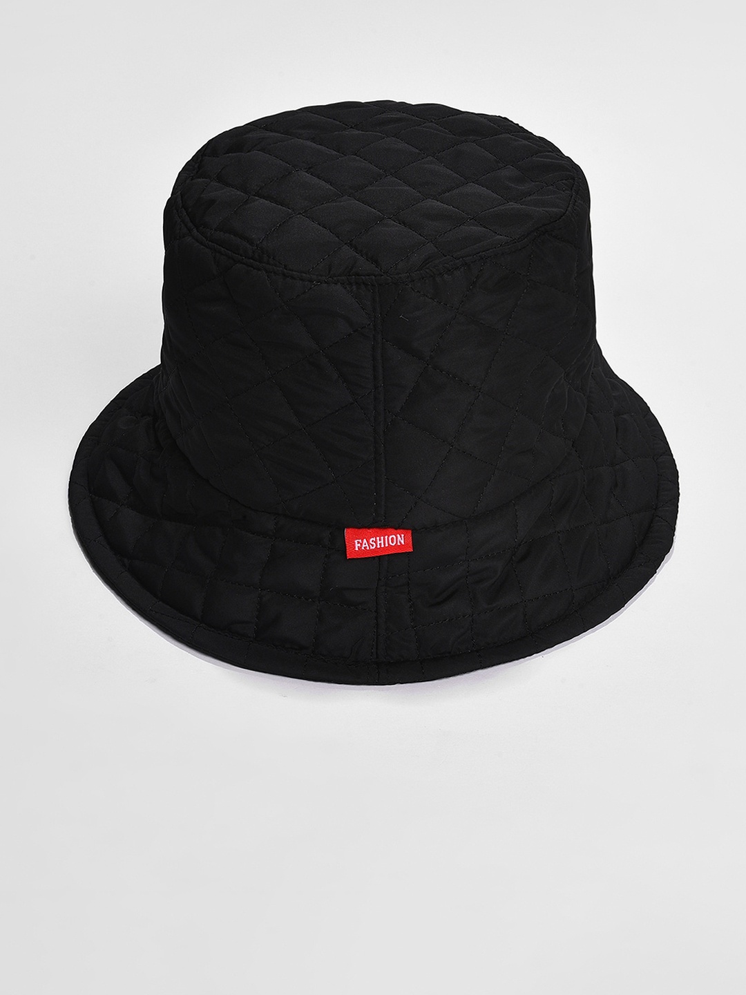 

HAUTE SAUCE by Campus Sutra Women Black Solid Quilted Bucket Hat