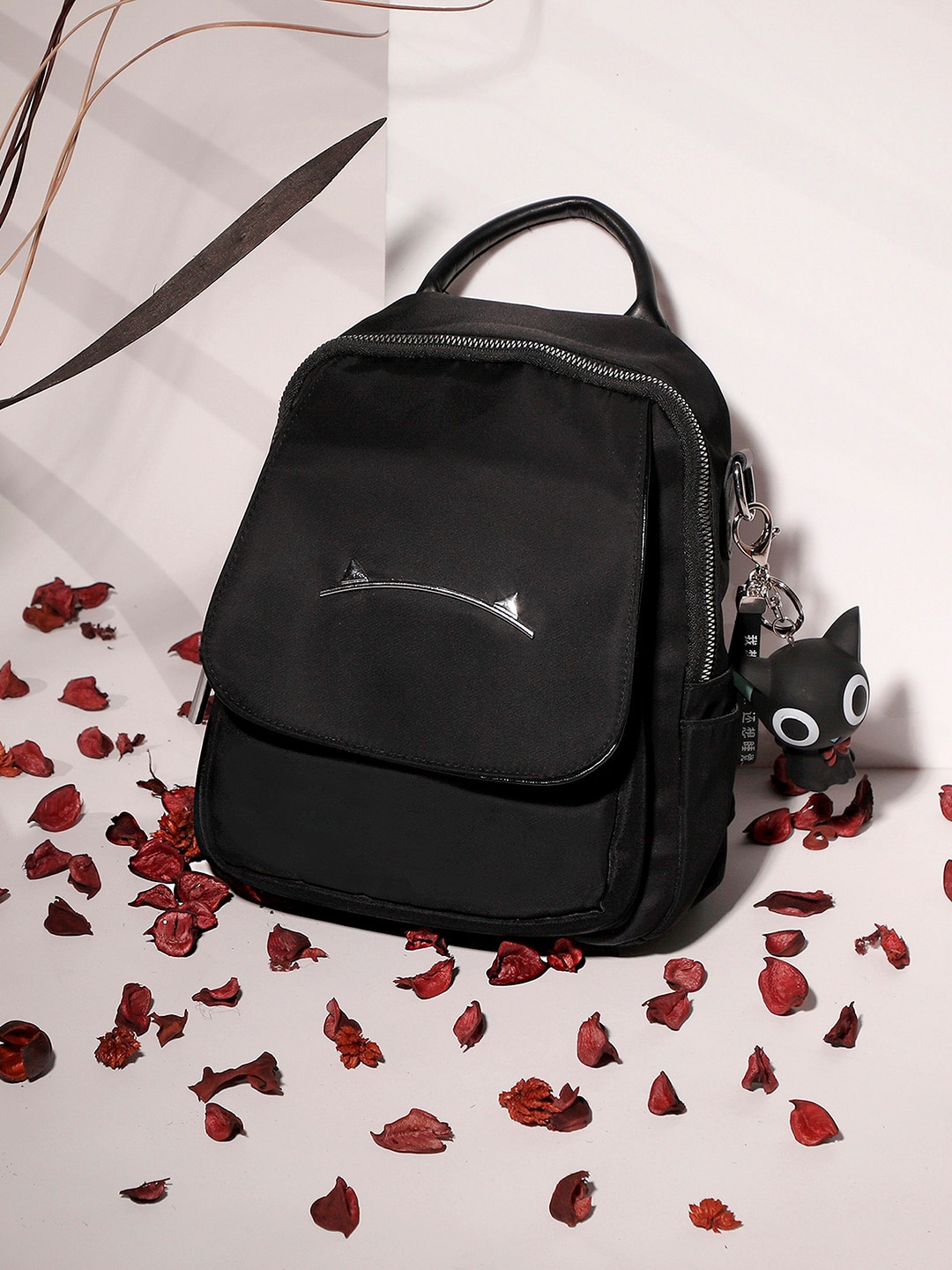 

HAUTE SAUCE by Campus Sutra Women Black Backpack