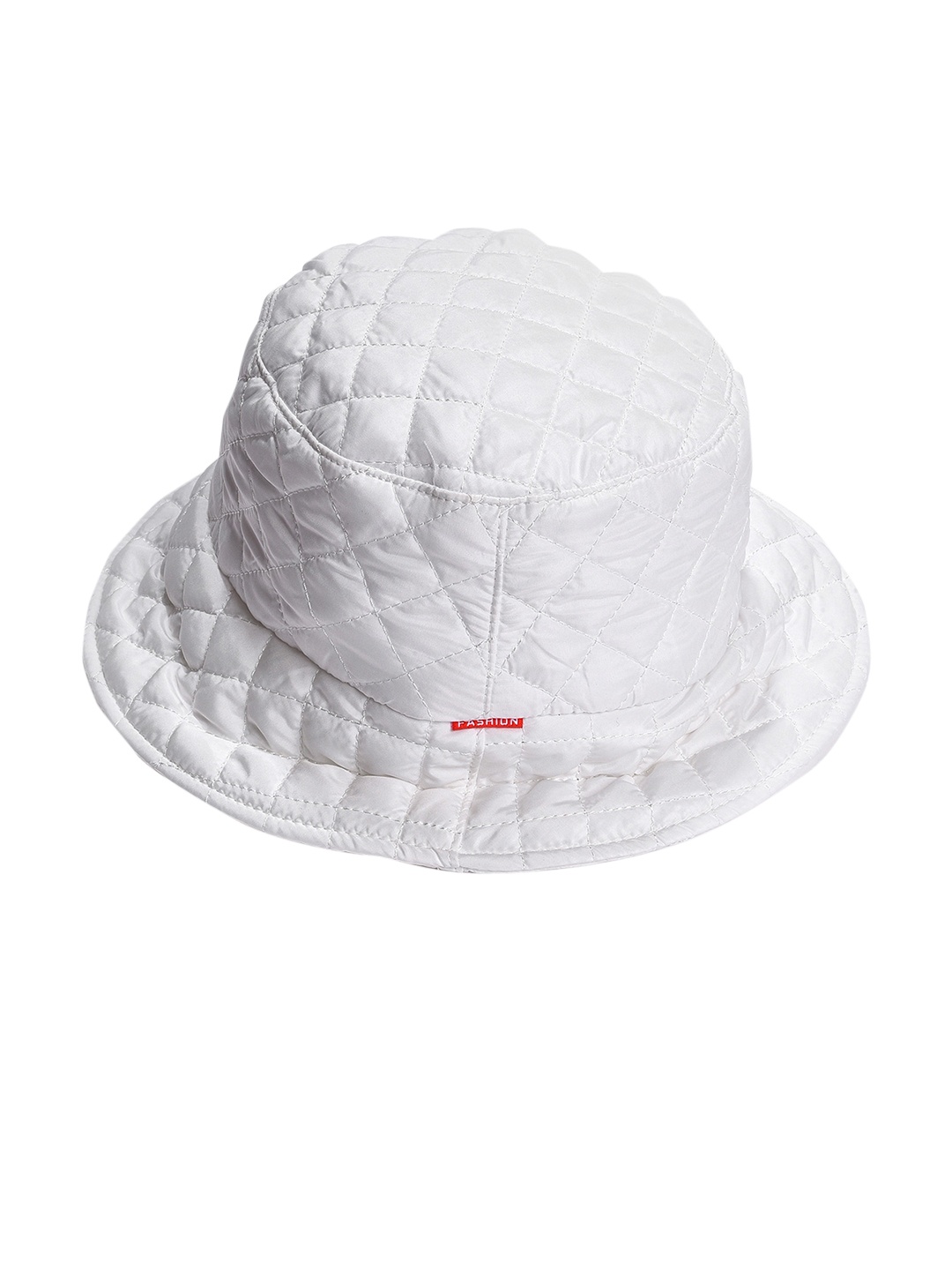 

HAUTE SAUCE by Campus Sutra Women White Solid Quilted Bucket Hat